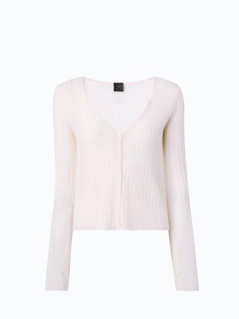 PINKO RIBBED CARDIGAN WITH BUTTONS