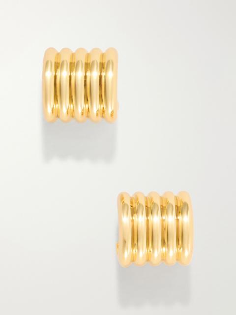 DÉHANCHE Hollyhock small gold-tone earrings Gold