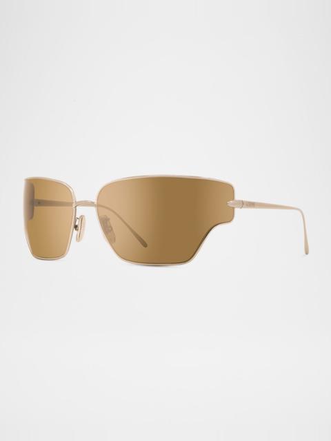 Loewe Signature Metal & Nylon Shield Sunglasses