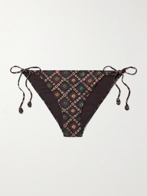 ULLA JOHNSON Brynn Printed Bikini Briefs