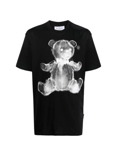 teddy print T-shirt