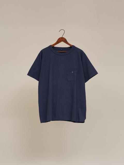 Nigel Cabourn 5.6oz Basic T-Shirt in Indigo