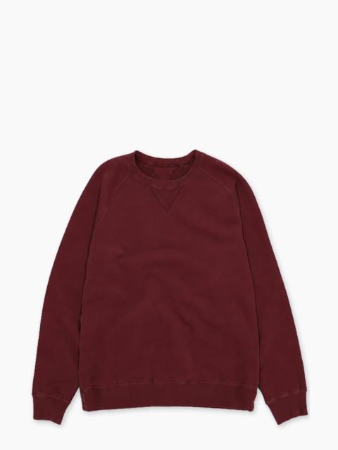 FORTELA FORTELA HARVARD CREWNECK FLEECE SWEATSHIRT WINE