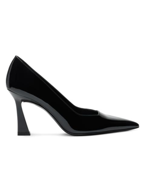 Stuart Weitzman Women's Vinnie 85MM Patent Leather Pumps - Black