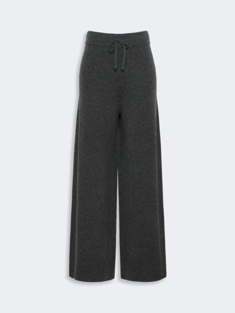 WEEKEND Max Mara ZINCO Wool and cashmere yarn trousers - DARK GREY