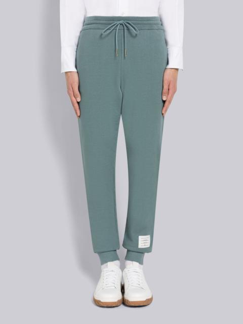 Thom Browne Solid Loopback Topstitch Garment Dyed Sweatpants