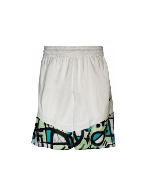 Nike Nike Dri-Fit Loose Fit Shorts White/Black/Green