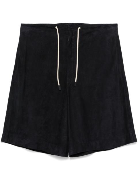 EMPORIO ARMANI suede shorts