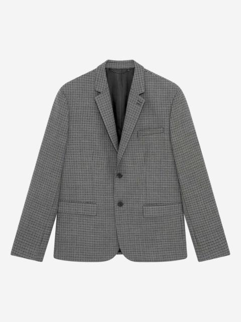 The Kooples BLACK AND GREY HOUNDSTOOTH SUIT JACKET