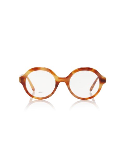 Loewe Round-Frame Acetate Glasses neutral