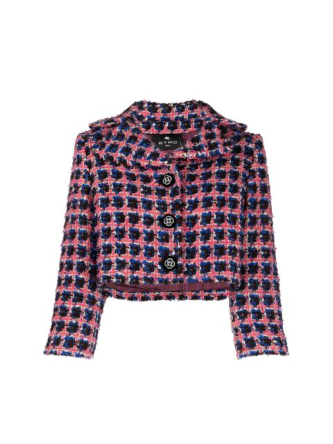 Etro chunky-knit cropped jacket