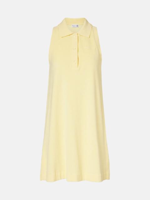 Hunza G Logo cotton terry polo dress