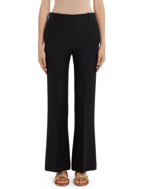 Flare Crepe Couture Pants