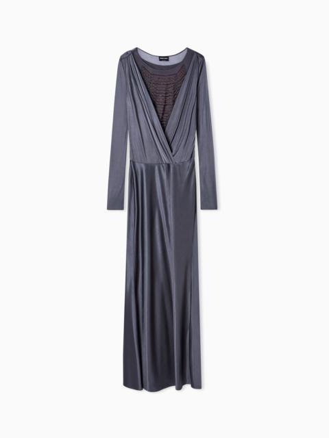 ASV SHINY VISCOSE JERSEY LONG DRESS