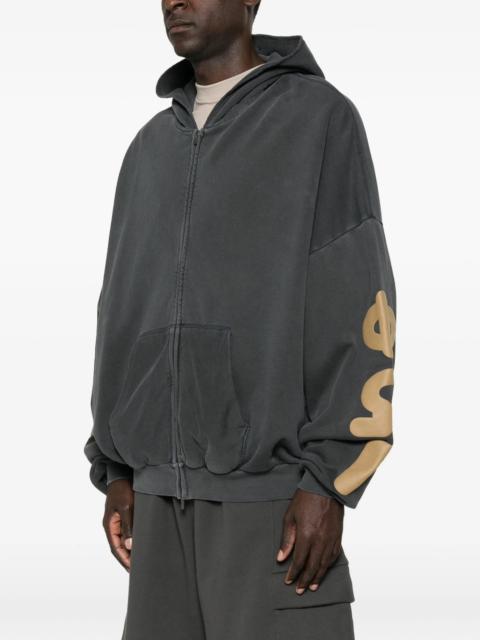 ESSENTIALS Fear Of God Essentials Logo-print Zip-up Hoodie