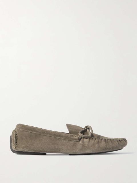 The Row Lucca Suede Driving Shoes