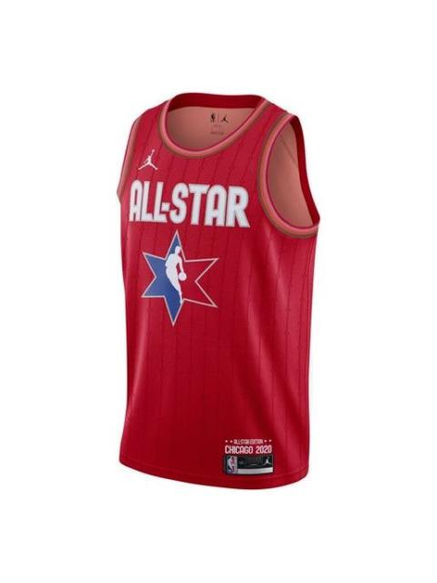 Jordan Air Jordan NBA Swingman Jersey All-Star Edition NBA2020 Jersey For Men Red CJ1063-666