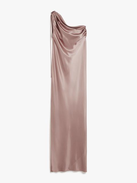 Max Mara OPERA One-shoulder dress in silk satin