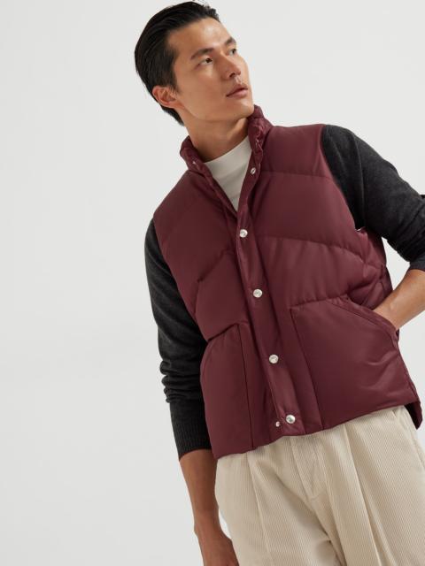 Brunello Cucinelli Techno satin down vest