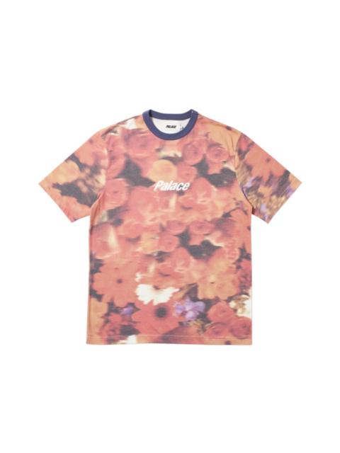 PALACE Palace Blurry Flower Ringer T-Shirt Orange