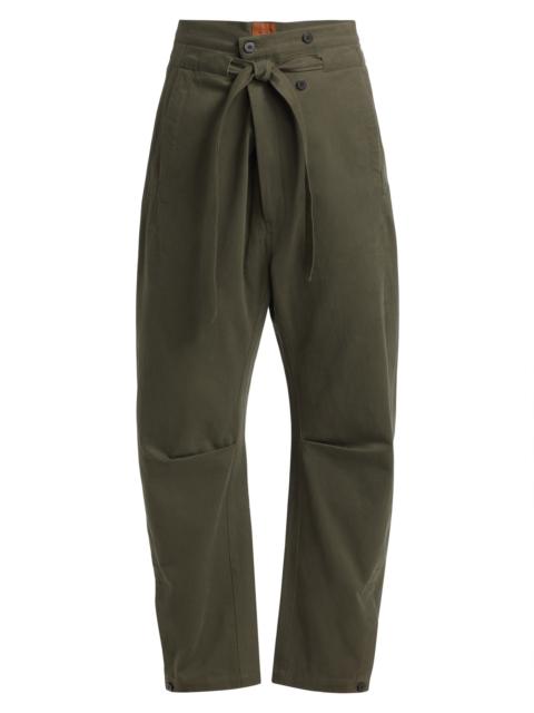 JAMIE HALLER Women's Everything Tie-Waist Barrel-Leg Pants - Olive