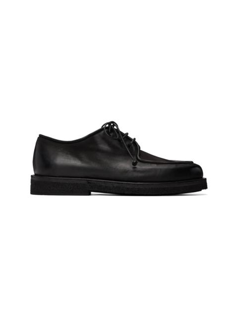 Marsèll Black Moccar Leather Derbys