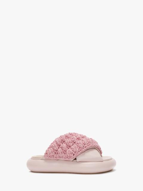 JW Anderson POPCORN TWIST PLATFORM SANDALS