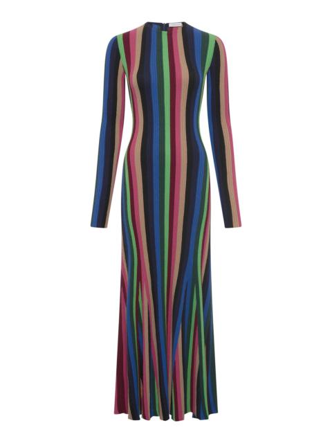 Affinity Knit Maxi Dress in Multi Cashmere Silk