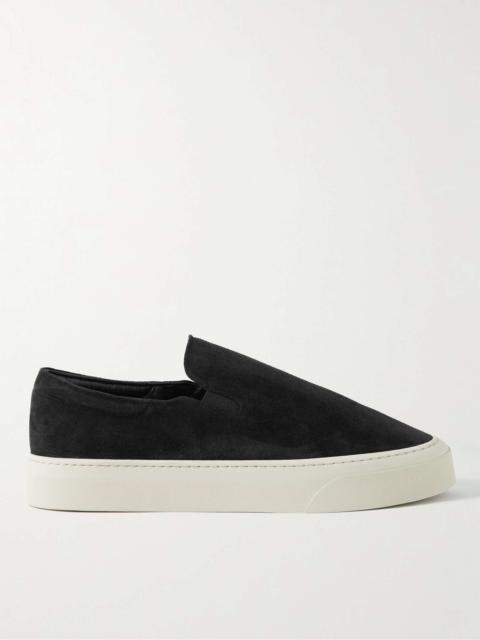 The Row Dean Suede Slip-On Sneakers