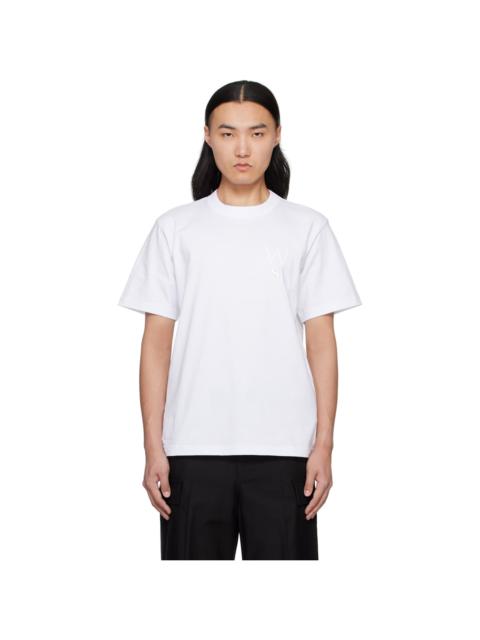 sacai White WTAPS Edition Flock Print T-shirt
