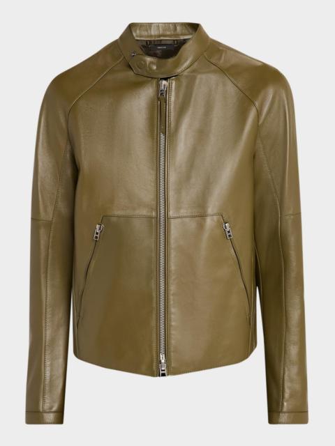 TOM FORD Men's Leather Aviator Jacket