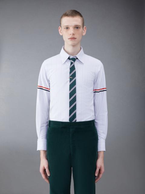 Thom Browne Stripe Oxford Armband Straight Fit Shirt