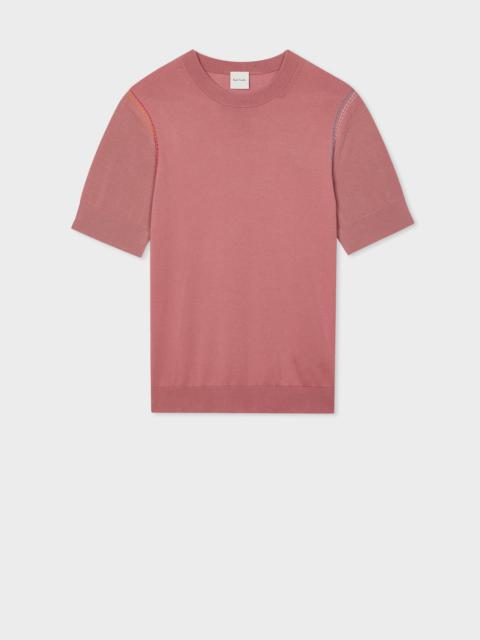 Paul Smith Dusky Pink Coloured Stitch Knitted Top