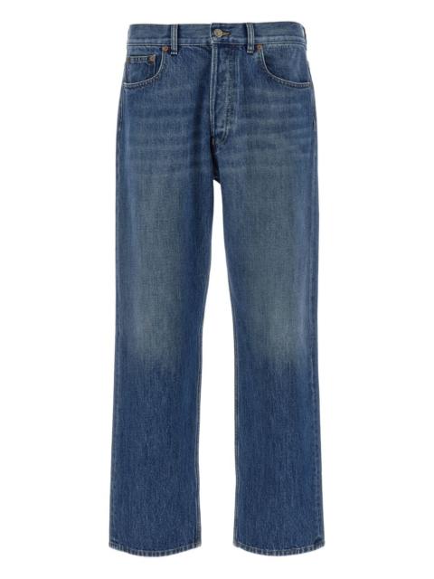 Valentino button-fastening five-pocket jeans