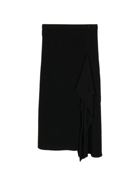 Yohji Yamamoto asymmetric midi skirt