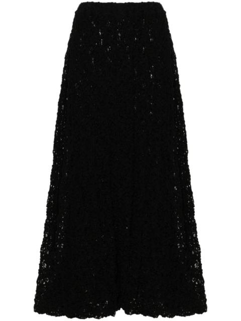 Jil Sander lace-embroidered midi skirt