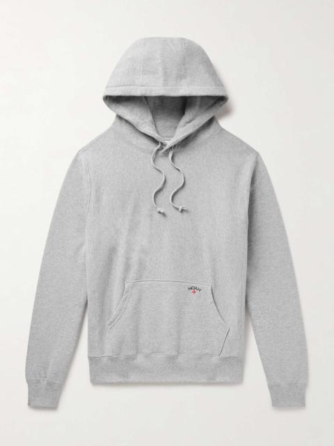 Logo-Embroidered Cotton-Jersey Hoodie