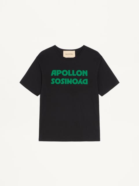 Valentino VALENTINO COTTON T-SHIRT WITH APOLLON/DYONISOS PRINT