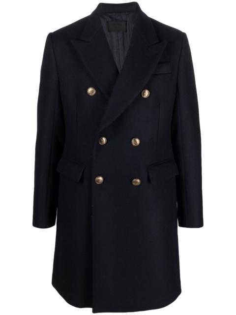 Prada double-breasted peak-lapels coat