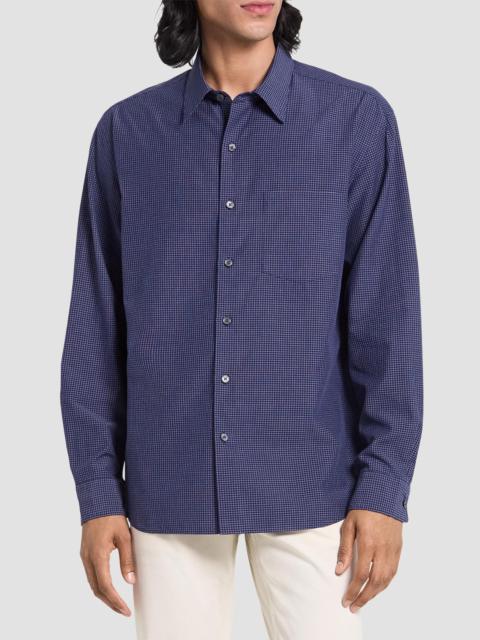 Theory Men's Weekend Cotton-Blend Shirt - Baltic Multi