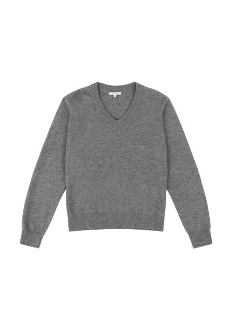 entire studios KNIT V-NECK CONCRETE