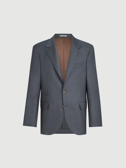 Brunello Cucinelli Super 150s virgin wool four season batavia twill blazer