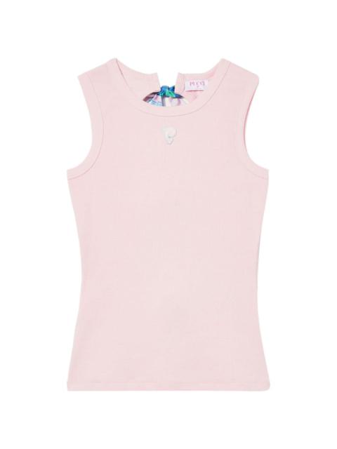 Iride-ribbon tank top