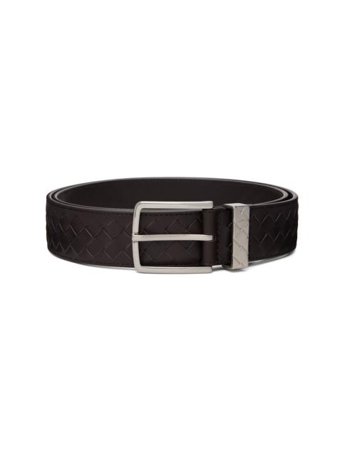 Bottega Veneta Brown Intrecciato Belt