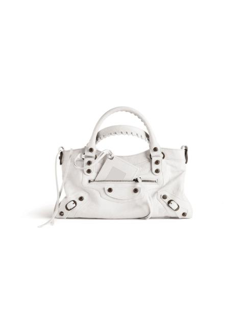 BALENCIAGA Women's Le City First Bag in White