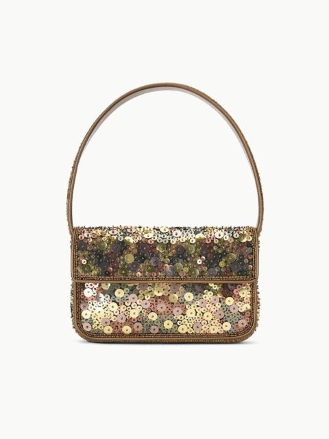 STAUD STAUD TOMMY BEADED BAG GILDED SEQUINS