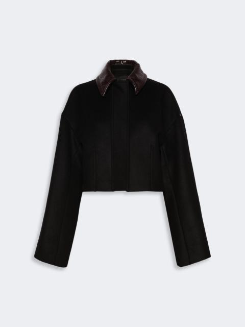 Sportmax VOLUME Boxy pure wool jacket - BLACK