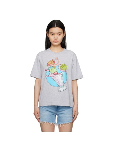 Maison Kitsuné Gray Hotel Olympia Edition Ice Cream Splash T-Shirt