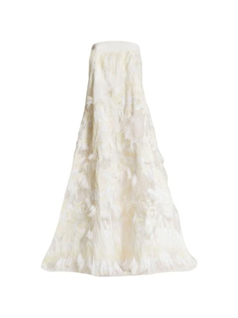 Taller Marmo Trapeze fringe-detail gown