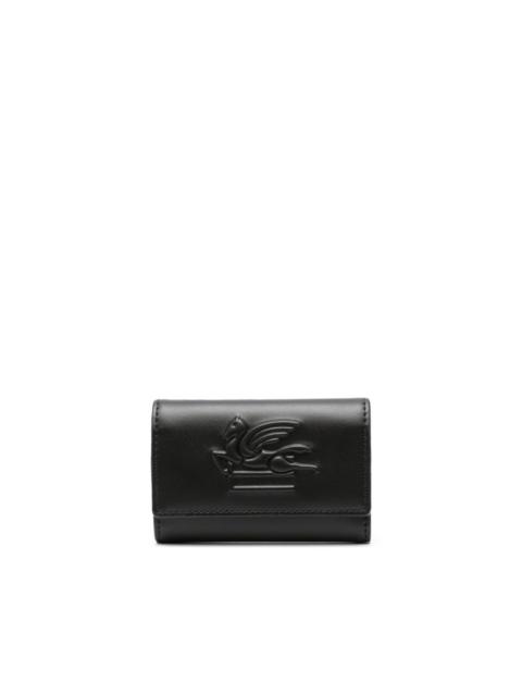 Etro Pegaso motif-embossed keyring wallet